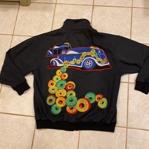 4 father Black Sweatshirt Jacket Size 2 XL